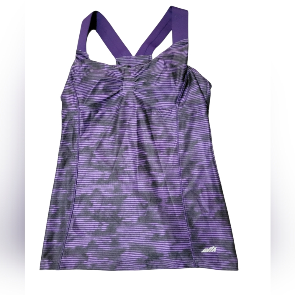 Avia Purple Strappy Athletic Tank Top